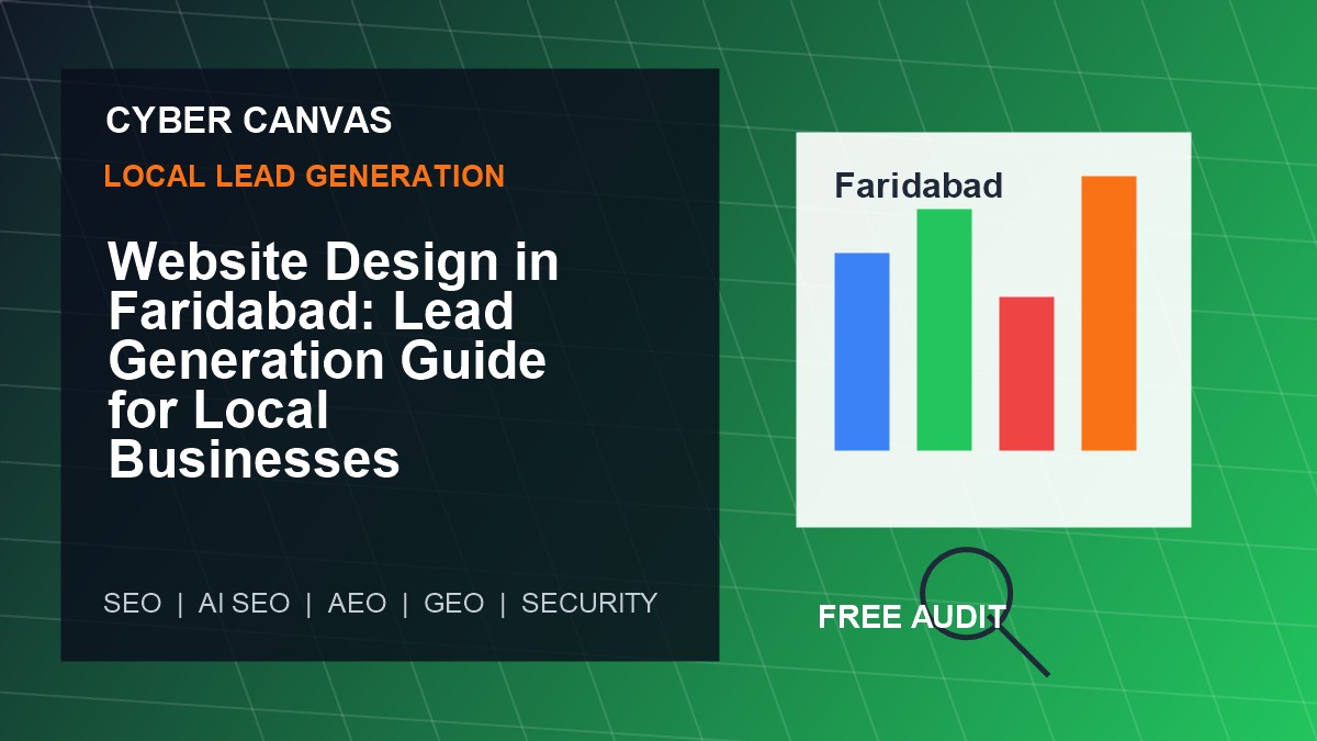Cyber Canvas blog image   Website Design in Faridabad: Lead Generation Guide for Local Businesses