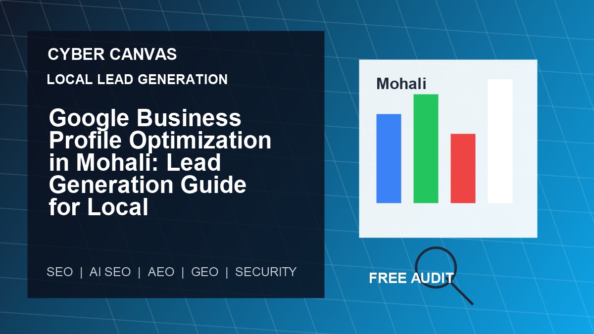 Cyber Canvas blog image   Google Business Profile Optimization in Mohali: Lead Generation Guide for Local Businesses